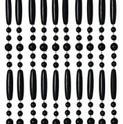 Vliegengordijn kralen Perla zwart 90x220cm (90 strengen)