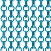 Vliegengordijn kettingen lichtblauw glans 100x240cm