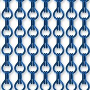Vliegengordijn kettingen blauw glans 90x210cm
