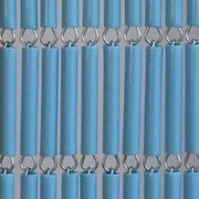 Vliegengordijn op maat: hulzen turquoise (bouwpakket)