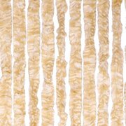 XL Vliegengordijn kattenstaart 120x240cm (beige/wit)