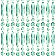Vliegengordijn kralen recht turquoise transparant 90x210cm