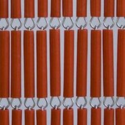 Vliegengordijn op maat: hulzen rood (kant en klaar)