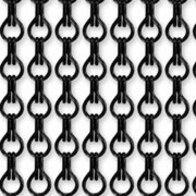 Vliegengordijn kettingen zwart glans 100x240cm