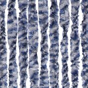 Vliegengordijn kattenstaart 100x240cm (blauw/grijs/wit)
