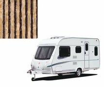 Vliegengordijn kampeerbus/caravan bruin/beige 60x180cm