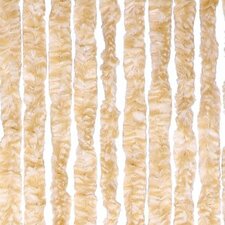 Ijsbeer heks Specialiteit Vliegengordijn kattenstaart 100x240cm (beige/wit) - Vliegengordijnkopen