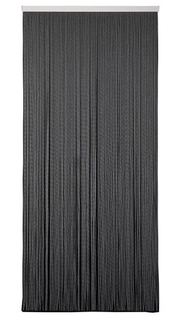 Vliegengordijn luxe Bali zwart-transparant 92x210cm
