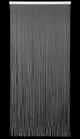 Vliegengordijn luxe Lucca zwart 92x210cm