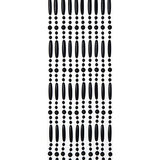 Vliegengordijn kralen perla zwart 100x240cm (100 strengen)_