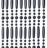 Vliegengordijn kralen perla grijs 100x240cm (100 strengen)_