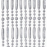 Vliegengordijn kralen perla transparant 100x240cm (100 strengen)_