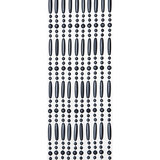 Vliegengordijn kralen perla grijs 90x220cm (90 strengen)_