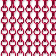 Vliegengordijn kettingen rood glans 100x240cm