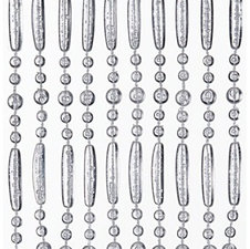 Vliegengordijn kralen perla transparant 100x240cm (100 strengen)