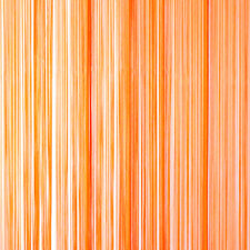 Draadjesgordijn oranje 100x250cm