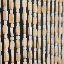 Kralengordijn hout parels 90x200cm (30 strengen)