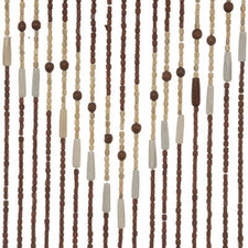 Kralengordijn hout 90x200cm (52 strengen:  )