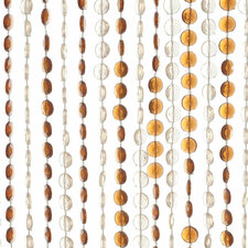 Kralengordijn diamonds bruin 90x200cm (136 strengen)
