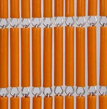 Vliegengordijn op maat: hulzen oranje (bouwpakket)