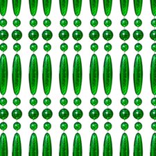 Vliegengordijn kralen op maat: recht groen transparant