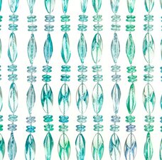 Vliegengordijn kralen op maat: Chios turquoise