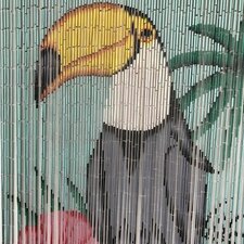 Bamboe vliegengordijn toekan 90x200cm