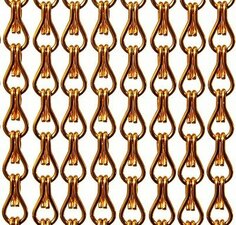 Vliegengordijn kettingen oranje glans 100x240cm