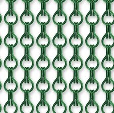 Vliegengordijn kettingen groen glans 100x240cm