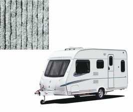 Vliegengordijn caravan grijs/wit 56x180cm