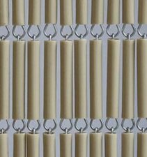 Vliegengordijn hulzen/tubes beige 100x232cm