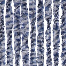 Vliegengordijn kattenstaart 100x240cm (blauw/grijs/wit)