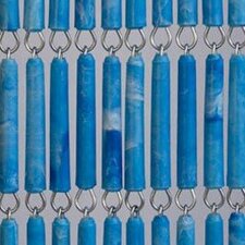 Vliegengordijn op maat: hulzen blauw gevlekt (kant en klaar)