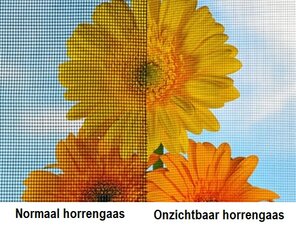 Horrengaas onzichtbaar 150cm  (Zwart)