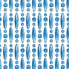 Vliegengordijn kralen op maat: verspringen blauw transparant