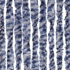 Vliegengordijn kattenstaart 90x220cm (grijs-blauw-wit gemeleerd)