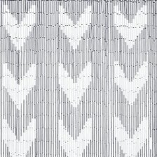 Vliegengordijn bamboe Grey Chevron 90x200cm