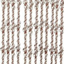 Vliegengordijn Pisa transparant-wit-rood 100x240cm