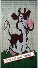 Vliegengordijn bouwpakket koe 90x210cm 