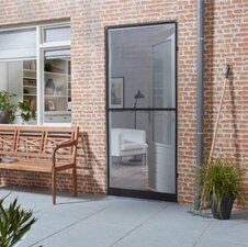 Vaste hordeur Louisiana 100x215cm zwart