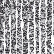 Vliegengordijn kattenstaart 90x220cm (grijs/zwart/wit gemeleerd)