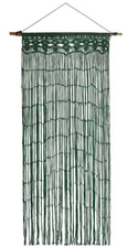 Vliegengordijn Macrame donkergroen 90x200cm