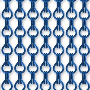 Vliegengordijn kettingen blauw glans 100x240cm