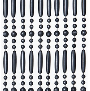 Vliegengordijn kralen perla grijs 90x220cm (90 strengen)