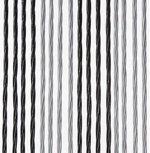 Vliegengordijn Victoria 90x220cm (zilver-zwart)
