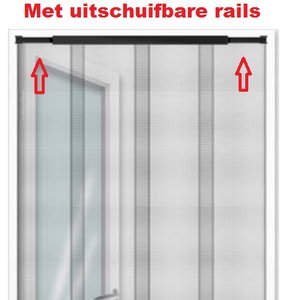 Vliegengordijn met uitschuifbare hang - Vliegengordijnkopen